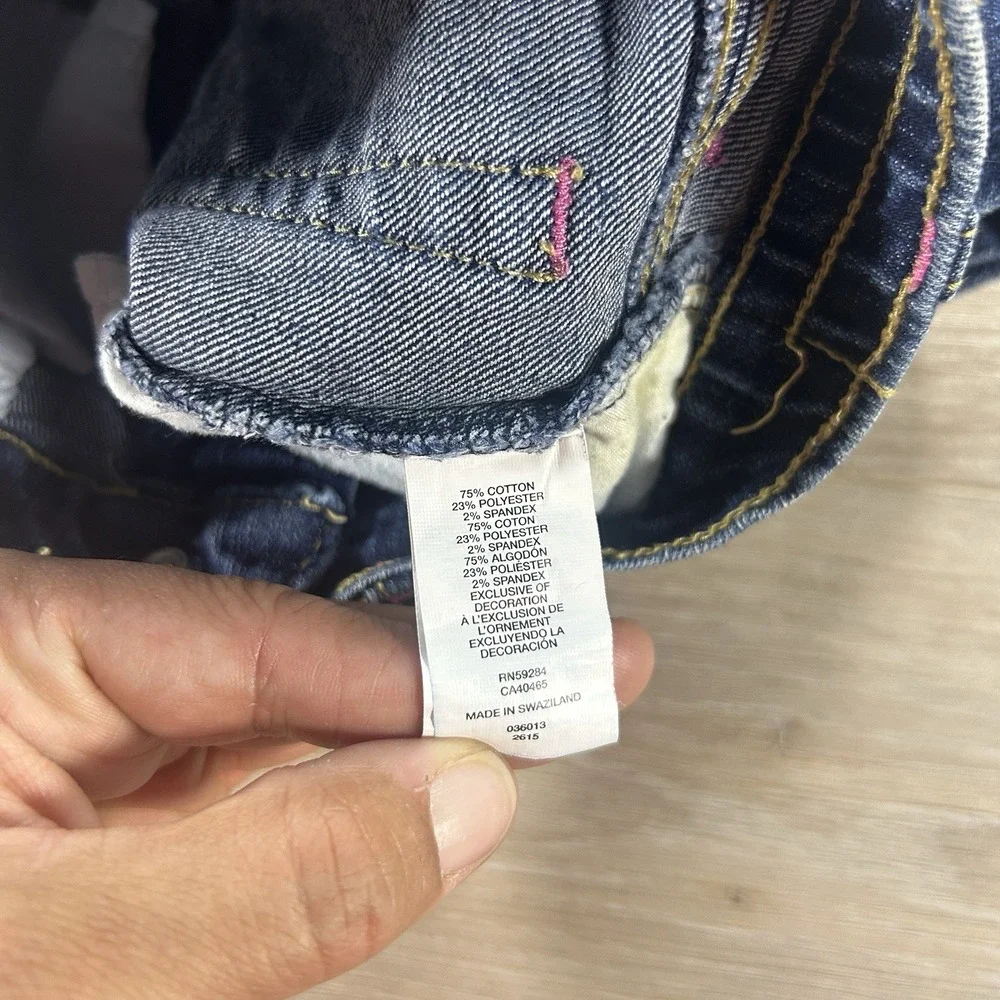 Vtg Est. 1989 The Children's‎ Place 2T Patchwork Straight Cuffed Jeans